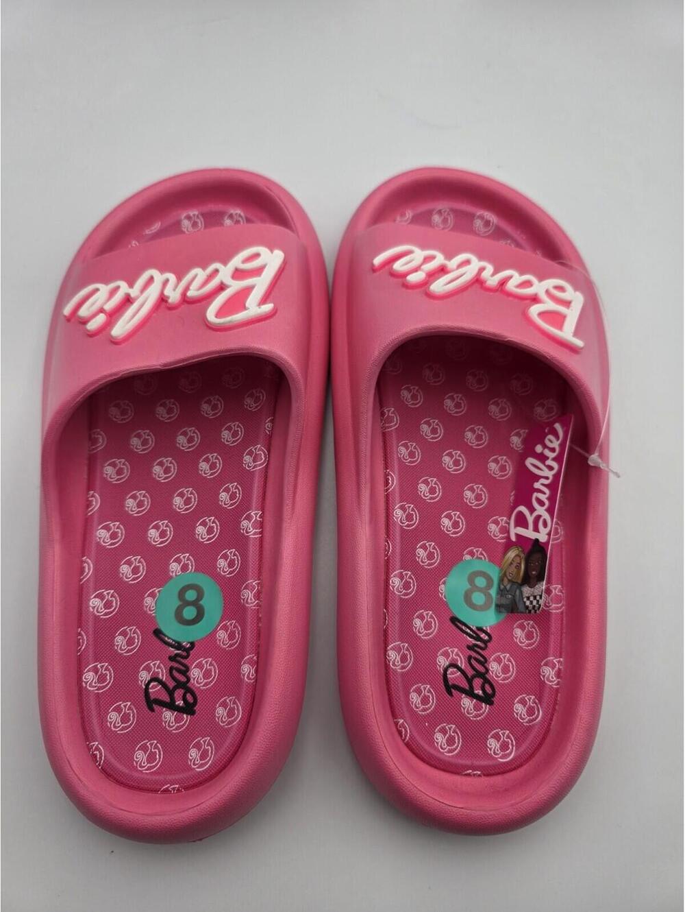 Mattel Barbie  Hot Pink  Slides Sandals Ground Up, Women's size 8